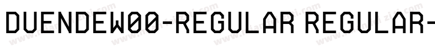 DuendeW00-Regular Regular字体转换